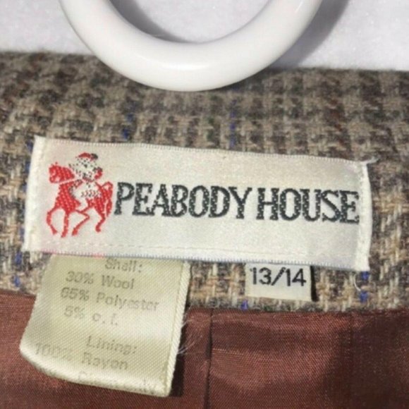 Peabody House Vintage 1990's Wool Blazer 13/14 - Picture 8 of 8